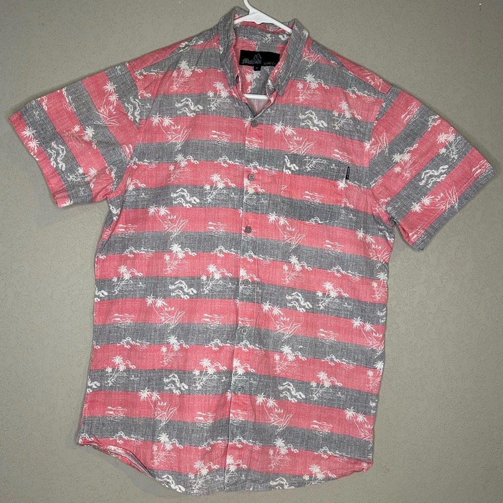 Molokai Surf Co. Floral Aloha Hawaiian Print Men’s Size M Shirt